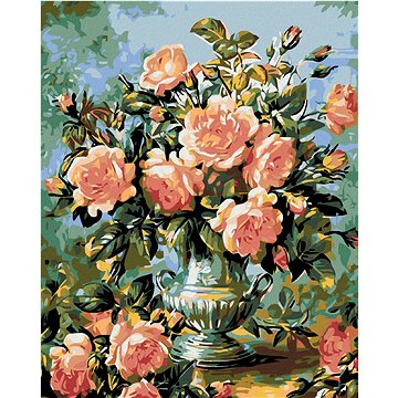 

Diamondi - KRÁSNÉ RŮŽOVÉ RŮŽE, 40x50 cm, bez rámu a bez vypnutí plátna