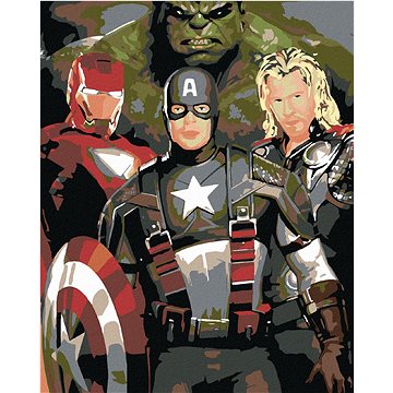 

Diamondi - AVENGERS, 40x50 cm, bez rámu a bez vypnutí plátna
