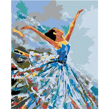 

Diamondi - TANČÍCÍ BALETKA, 40x50 cm, bez rámu a bez vypnutí plátna