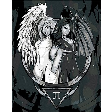 

Diamondi - GEMINI, 40x50 cm, vypnuté plátno na rám