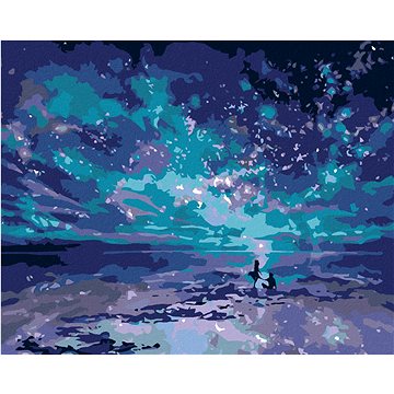 

Diamondi - MODRÁ POLÁRNÍ ZÁŘE, 40x50 cm, bez rámu a bez vypnutí plátna