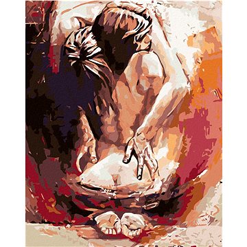 

Diamondi - ŽENA V OBJETÍ MUŽE, 40x50 cm, vypnuté plátno na rám