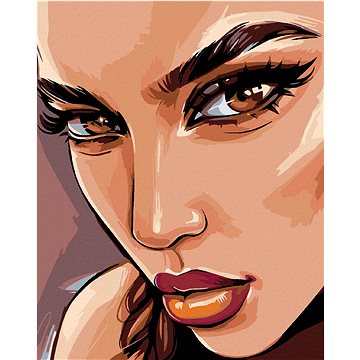 

Diamondi - HNĚDÉ OČI, 40x50 cm, vypnuté plátno na rám