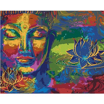 

Diamondi - DUHOVÝ BUDDHA, 40x50 cm, bez rámu a bez vypnutí plátna