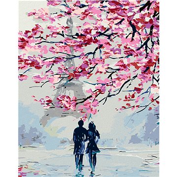 

Diamondi - ROMANTICKÁ PROCHÁZKA PO PAŘÍŽI, 40x50 cm, bez rámu a bez vypnutí plátna