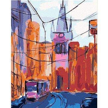 

Diamondi - PRAHA PRAŠNÁ BRÁNA, 40x50 cm, vypnuté plátno na rám