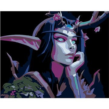 

Diamondi - NIGHT ELF, 40x50 cm, bez rámu a bez vypnutí plátna