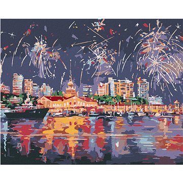 

Diamondi - OHŇOSTROJ V SOCHI, 40x50 cm, bez rámu a bez vypnutí plátna