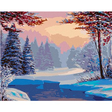 

Diamondi - ZASNEˇZˇENA´ KRAJINA S RˇEKOU, 40x50 cm, bez rámu a bez vypnutí plátna