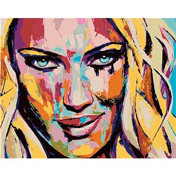 

Diamondi - PORTRÉT BAREVNÁ ŽENA II, 40x50 cm, bez rámu a bez vypnutí plátna