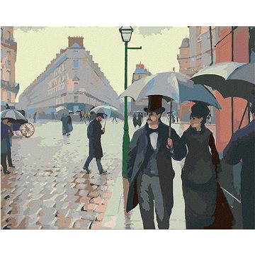 

Diamondi - PARIS STREET, RAINY DAY (GUSTAVE CAILLEBOTTE), 40x50 cm, bez rámu a bez vypnutí plátna