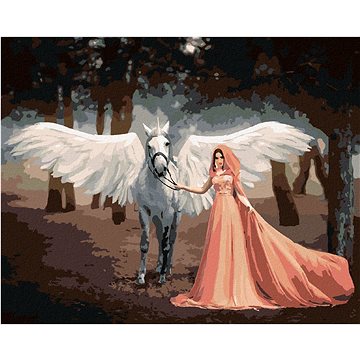 

Diamondi - ELF A JEDNOROŽEC, 40x50 cm, bez rámu a bez vypnutí plátna