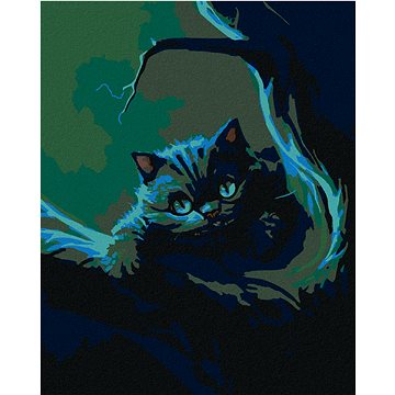 

Diamondi - NOČNÍ ŽIVOT KOČKY, 40x50 cm, bez rámu a bez vypnutí plátna