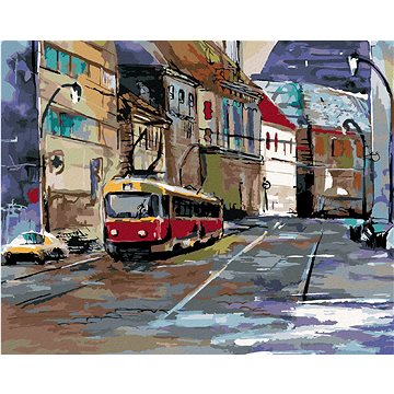 

Diamondi - PROJÍŽĎKA PO PRAZE, 40x50 cm, bez rámu a bez vypnutí plátna