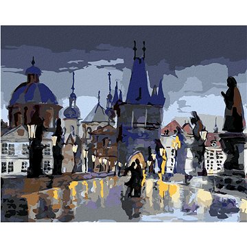 

Diamondi - ABSTRAKTNÍ KARLŮV MOST II, 40x50 cm, vypnuté plátno na rám