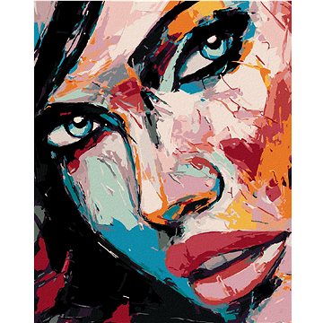 

Diamondi - PORTRÉT BAREVNÁ ŽENA IV, 40x50 cm, vypnuté plátno na rám