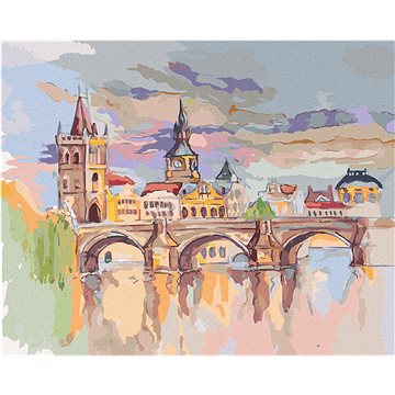 

Diamondi - KARLŮV MOST ZA JASNÉHO DNE, 40x50 cm, bez rámu a bez vypnutí plátna