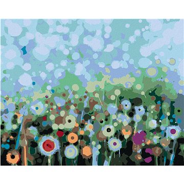 

Diamondi - ABSTRAKTNÍ PAMPELIŠKY, 40x50 cm, bez rámu a bez vypnutí plátna