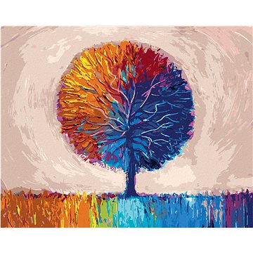 

Diamondi - BAREVNÝ STROM, 40x50 cm, bez rámu a bez vypnutí plátna