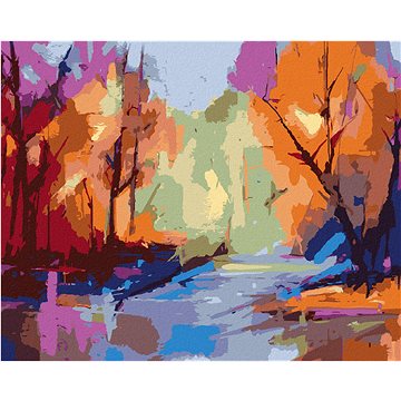 

Diamondi - ABSTRAKTNÍ KRAJINA, 40x50 cm, vypnuté plátno na rám