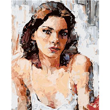 

Diamondi - MALOVANÁ ŽENA PORTRÉT, 40x50 cm, bez rámu a bez vypnutí plátna