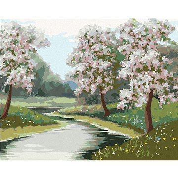 

Diamondi - JARNÍ NÁLADA V LESE, 40x50 cm, bez rámu a bez vypnutí plátna