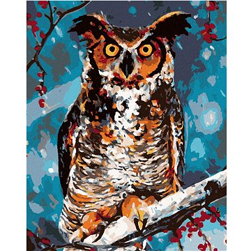 

Diamondi - SOVA V LESE, 40x50 cm, bez rámu a bez vypnutí plátna