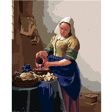

Diamondi - MLÉKAŘKA (J. VERMEER), 40x50 cm, vypnuté plátno na rám