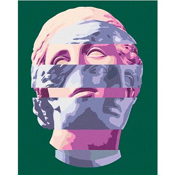 

Diamondi - BAREVNÁ ANTICKÁ SOCHA, 40x50 cm, bez rámu a bez vypnutí plátna