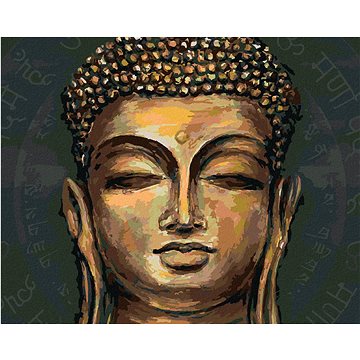 

Diamondi - ZLATÝ BUDDHA, 40x50 cm, vypnuté plátno na rám