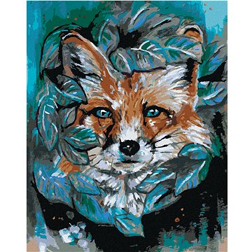 

Diamondi - LIŠKA S LISTY, 40x50 cm, bez rámu a bez vypnutí plátna