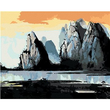 

Diamondi - HORSKÁ KRAJINA V ČÍNĚ, 40x50 cm, vypnuté plátno na rám