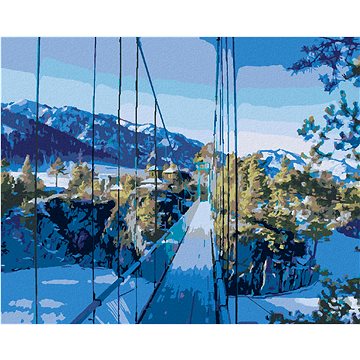 

Diamondi - MOST NA OSTROV PATMOS, 40x50 cm, bez rámu a bez vypnutí plátna
