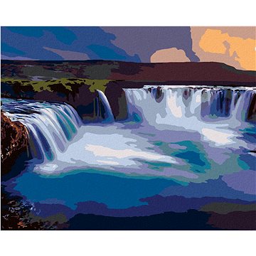 

Diamondi - VODOPÁD NA ISLANDU, 40x50 cm, vypnuté plátno na rám