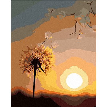 

Diamondi - PAMPELIŠKA A ZAPADAJÍCÍ SLUNCE, 40x50 cm, bez rámu a bez vypnutí plátna