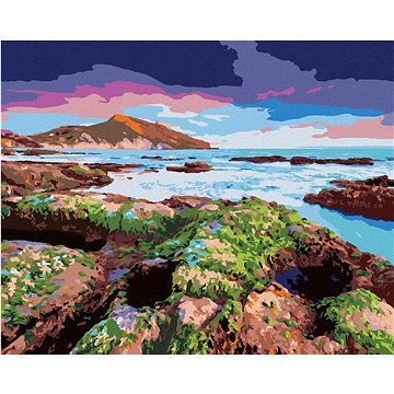 

Diamondi - PLÁŽ GIALLONARDO, 40x50 cm, vypnuté plátno na rám