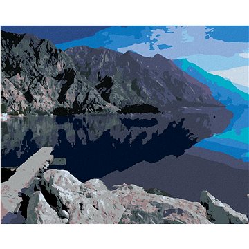

Diamondi - ODRÁŽEJICÍ SE HORY, 40x50 cm, vypnuté plátno na rám