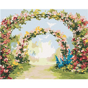 

Diamondi - KVĚTINOVÁ BRÁNA, 40x50 cm, vypnuté plátno na rám