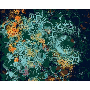 

Diamondi - ABSTRAKTNÍ MANDALA, 40x50 cm, bez rámu a bez vypnutí plátna
