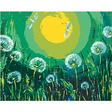 

Diamondi - PAMPELIŠKY A VÁŽKY, 40x50 cm, vypnuté plátno na rám
