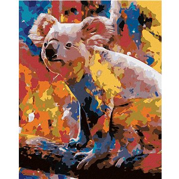 

Diamondi - BAREVNÁ KOALA, 40x50 cm, bez rámu a bez vypnutí plátna