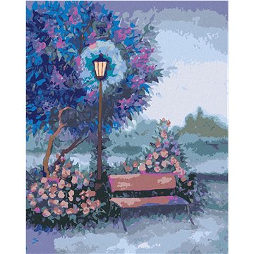 

Diamondi - LAVIČKA U SVÍTÍCÍ LAMPY, 40x50 cm, bez rámu a bez vypnutí plátna