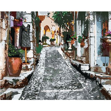 

Diamondi - HISTORICKÁ ULIČKA V PROVENCE, 40x50 cm, vypnuté plátno na rám