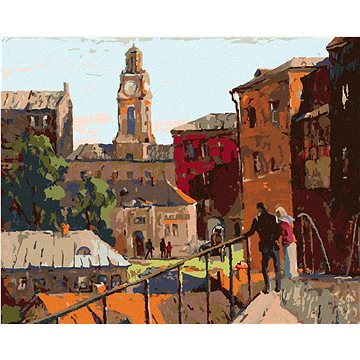 

Diamondi - MĚSTSKÁ KRAJINA VE MĚSTĚ VITEBSK, 40x50 cm, bez rámu a bez vypnutí plátna