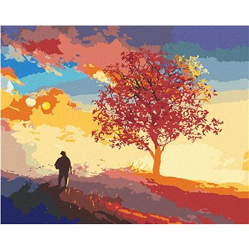 

Diamondi - STROM NA SAMOTNÉM VRCHOLU KOPCE, 40x50 cm, bez rámu a bez vypnutí plátna