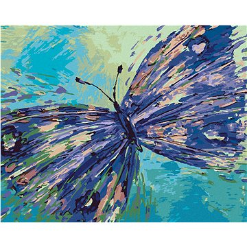

Diamondi - FIALOVÝ MOTÝLEK, 40x50 cm, bez rámu a bez vypnutí plátna