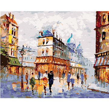 

Diamondi - POHLED NA ULICI PAŘÍŽ, 40x50 cm, bez rámu a bez vypnutí plátna
