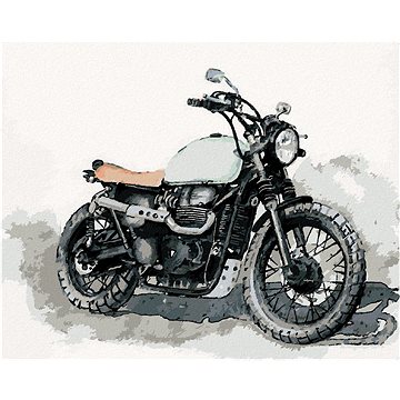 

Diamondi - MOTORKA NA ŠEDÉM POZADÍ, 40x50 cm, bez rámu a bez vypnutí plátna