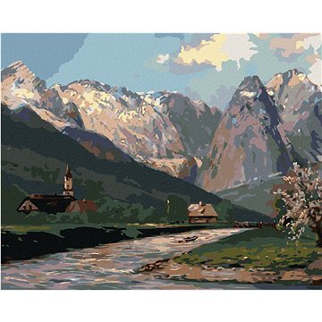 

Diamondi - HORY A VESNICE NA VENKOVĚ, 40x50 cm, vypnuté plátno na rám