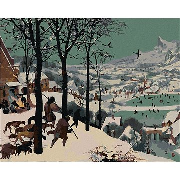 

Diamondi - LOVCI VE SNĚHU (PIETER BRUEGEL), 40x50 cm, vypnuté plátno na rám
